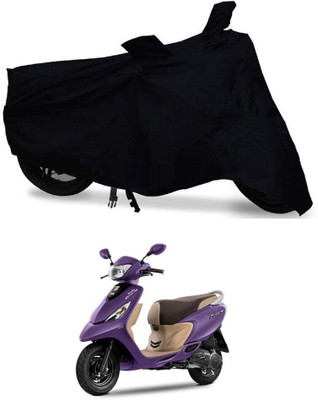 SK AUTO Waterproof Two Wheeler Cover for TVS(Scooty Zest 110, Black)