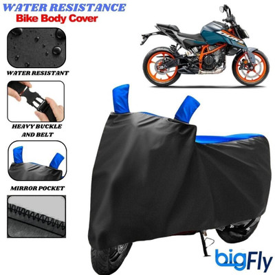 BigFly Two Wheeler Cover for KTM(390 Duke, Black, Blue)