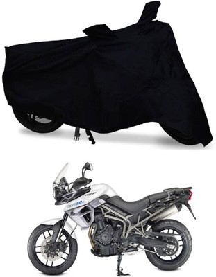 DeepShakshi AUTOMOTIVE Waterproof Two Wheeler Cover for Triumph(Tiger 800 XR, Black)