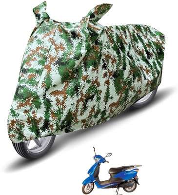 MOCKHE Waterproof Two Wheeler Cover for Avon(E Scoot, Green)