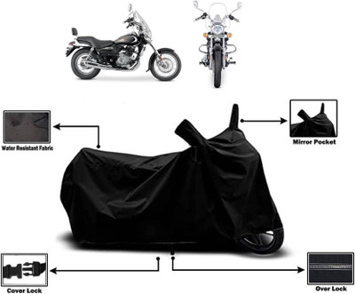 KEDIT Two Wheeler Cover for Bajaj(Cruiser, Black)