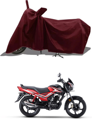 Mdstar Waterproof Two Wheeler Cover for TVS(Star City, Maroon)
