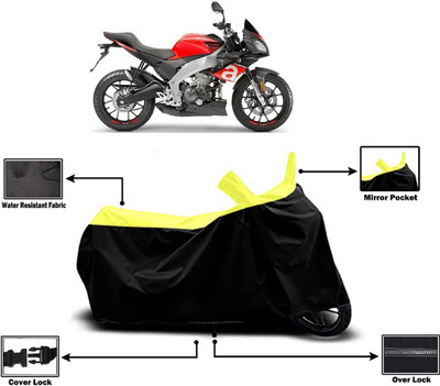 Amexride Two Wheeler Cover for Aprilia(Tuono 150, Yellow)