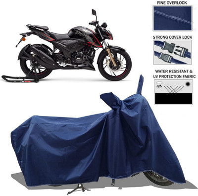 sowelar Waterproof Two Wheeler Cover for TVS(Apache RTR 200 4V, Blue)