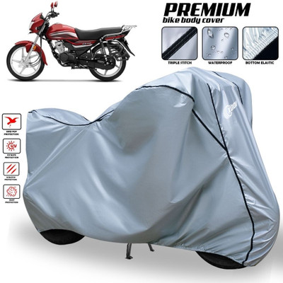 xodi Waterproof Two Wheeler Cover for Honda(CD 110 Dream, Silver, Black)