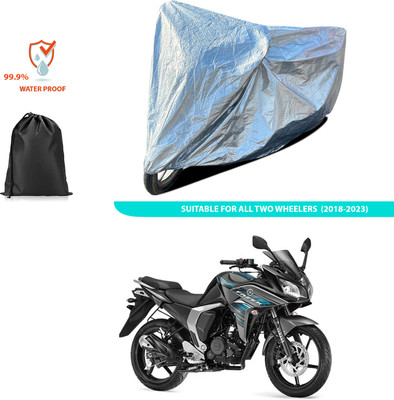 CODOKI Waterproof Two Wheeler Cover for Yamaha(Fazer-FI BS6, Silver)