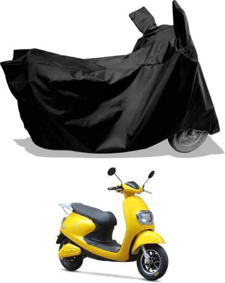 Amexride Two Wheeler Cover for Techo Electra(Emerge, Black)