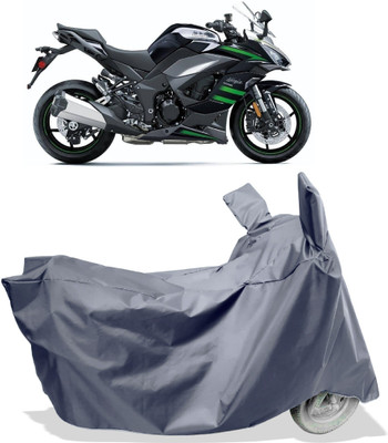 Amexride Two Wheeler Cover for Kawasaki(Ninja 1000 BS6, Grey)