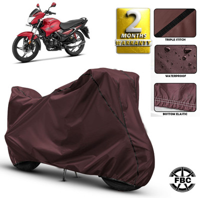 FBC Waterproof Two Wheeler Cover for Hero(Glamour, Maroon)