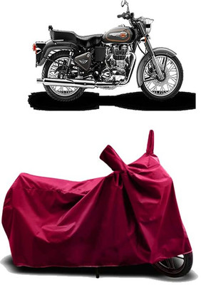 KEDIT Two Wheeler Cover for Royal Enfield(Bullet 500, Maroon)