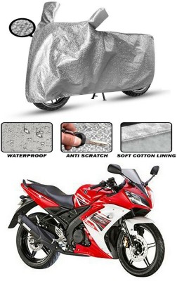 Ascension Waterproof Two Wheeler Cover for Yamaha(YZF R15S, Silver)