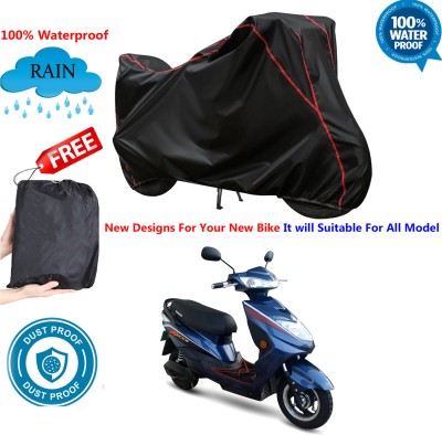 OliverX Waterproof Two Wheeler Cover for Okinawa(Ridge, Black)