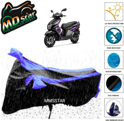 Mdstar Waterproof Two Wheeler Cover for Lambretta(Avenger 220 street, Blue)