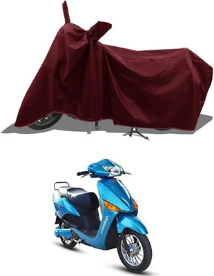 KEDIT Two Wheeler Cover for Hero(Electric Optima DX BS6, Maroon)