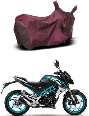 Mdstar Waterproof Two Wheeler Cover for CFMoto(150NK, Maroon)