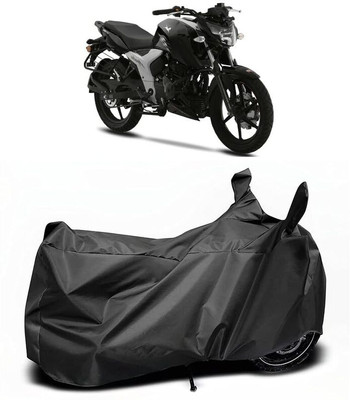 KEDIT Two Wheeler Cover for TVS(Apache RTR 160 4V, Black)