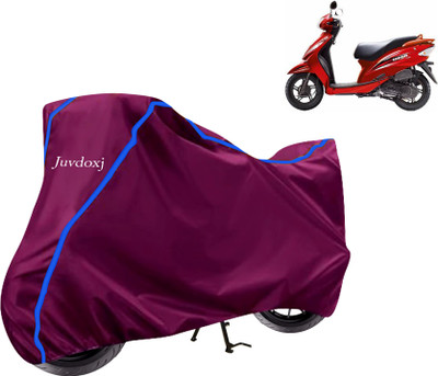 Juvdoxj Two Wheeler Cover for TVS(Wego BS6, Multicolor)