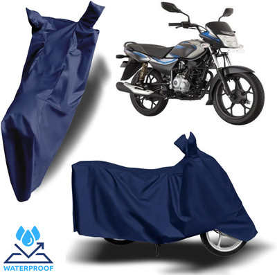 ROYAL AUTO MART Waterproof Two Wheeler Cover for Bajaj(Platina 100, Blue)
