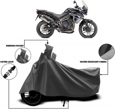 MMSSTAR Waterproof Two Wheeler Cover for Triumph(Tiger 800 XR, Grey)