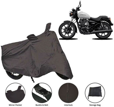 Lakshmina Enterprises Waterproof Two Wheeler Cover for Royal Enfield(Thunderbird 350, Black)