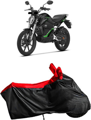Autofly Waterproof Two Wheeler Cover for Revolt(RV 300, Red, Black)