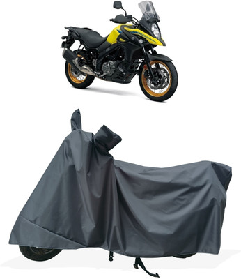 Tricway Two Wheeler Cover for Suzuki(V Strom 650, Grey)