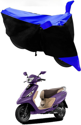 Mdstar Waterproof Two Wheeler Cover for TVS(Scooty Zest 110, Blue, Black)