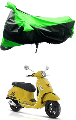 Mdstar Waterproof Two Wheeler Cover for Piaggio(Vespa VXL 150, Green, Black)