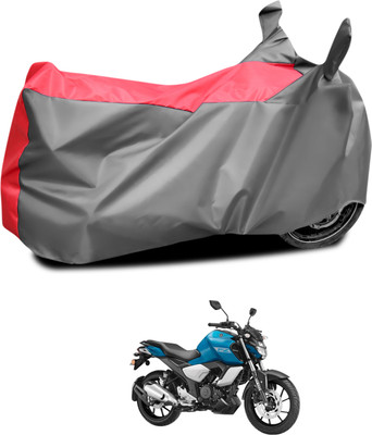 CODOKI Waterproof Two Wheeler Cover for Yamaha(FZ FI, Grey, Red)