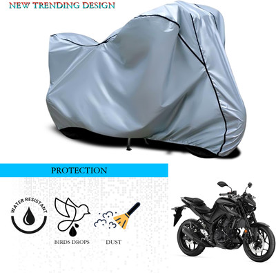 ANTHUB Waterproof Two Wheeler Cover for Yamaha(MT 03, Silver)