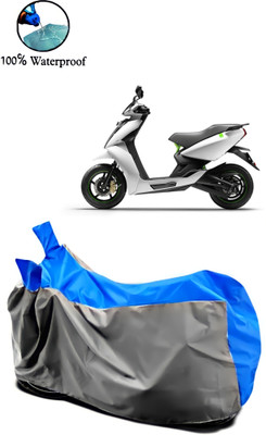 APNEK Waterproof Two Wheeler Cover for Ather(450, Grey, Blue)