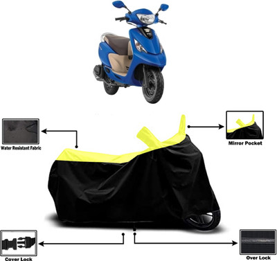 Amexride Two Wheeler Cover for TVS(Zest 110 BS6, Yellow)