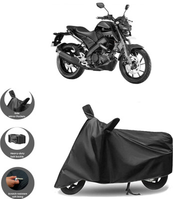 WMIZEXA Waterproof Two Wheeler Cover for Yamaha(Black)