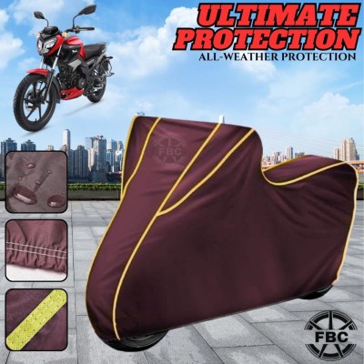 FBC Waterproof Two Wheeler Cover for TVS(Raider, Maroon)