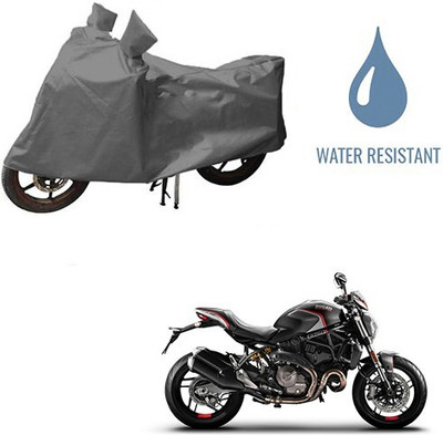 DeepShakshi AUTOMOTIVE Waterproof Two Wheeler Cover for Ducati(Monster 82, Grey)