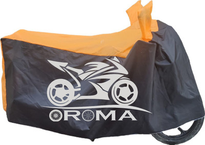 Oroma Waterproof Two Wheeler Cover for Hero(Pleasure, Black, Orange)