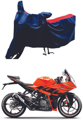 OliverX Waterproof Two Wheeler Cover for KTM(390 Duke, Red, Blue)