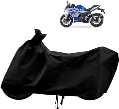 Horseyaart Waterproof Two Wheeler Cover for Suzuki(Gixxer SF 250, Black)