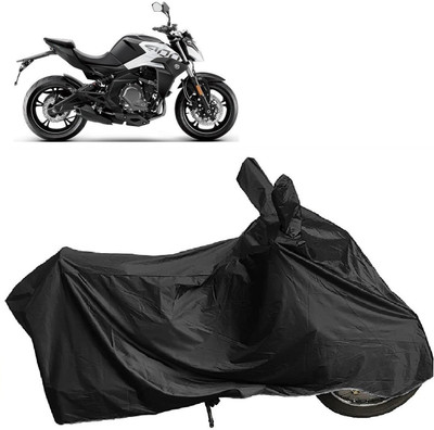 MMSSTAR Waterproof Two Wheeler Cover for CFMoto(400NK BS6, Black)