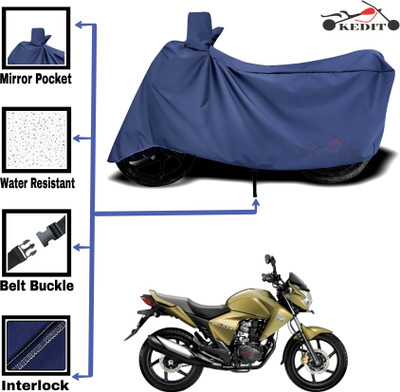 AASHTIK MART Two Wheeler Cover for Honda(Dazzler, Blue)