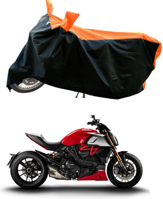 DeepShakshi AUTOMOTIVE Waterproof Two Wheeler Cover for Ducati(Diavel, Orange)