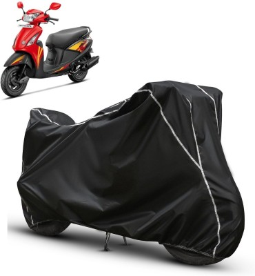 SThanaveX Waterproof Two Wheeler Cover for Hero(Pleasure, Black, White)