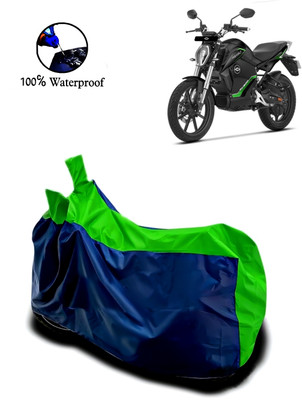 Autofly Waterproof Two Wheeler Cover for Revolt(RV 300, Blue, Green)