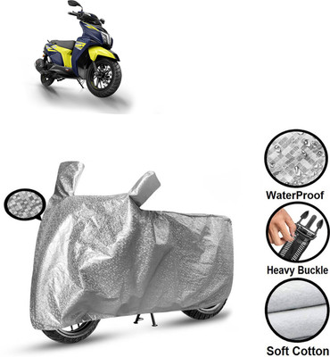 GOSHIV-car and bike accessories Waterproof Two Wheeler Cover for TVS(Ntorq 125, Silver)