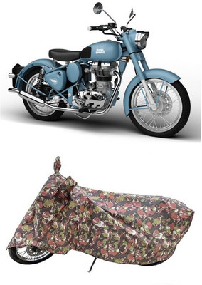 Coxtor Waterproof Two Wheeler Cover for Royal Enfield(Classic Squadron BS6, Multicolor)