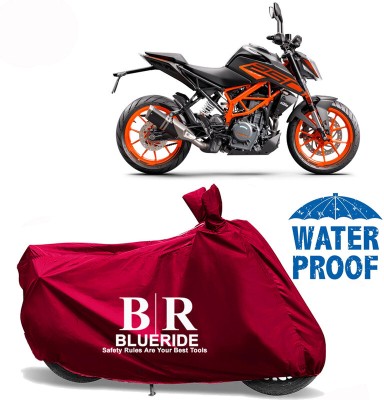 BLUERIDE Two Wheeler Cover for KTM(250 Duke, Maroon)