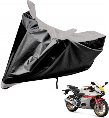 Auto Hub Two Wheeler Cover for Yamaha(R15, Silver)