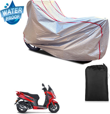 PAGORA Waterproof Two Wheeler Cover for Aprilia(SXR 160 BS6, Silver)