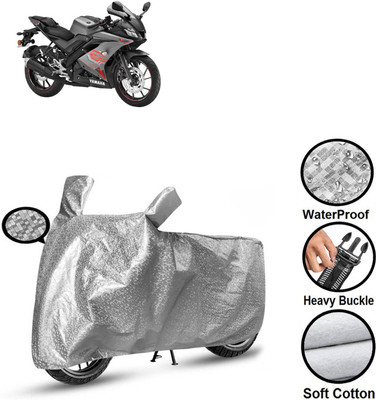 CODOKI Waterproof Two Wheeler Cover for Yamaha(YZF-R15 V3 BS6, Silver)