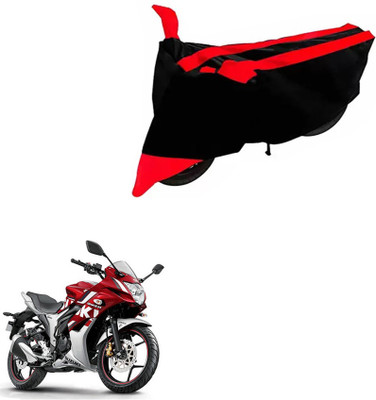 DeepShakshi AUTOMOTIVE Two Wheeler Cover for Suzuki(Gixxer, Black, Red)